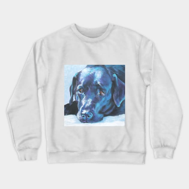 Labrador Retriever Fine Art Painting Crewneck Sweatshirt by LASHEPARD